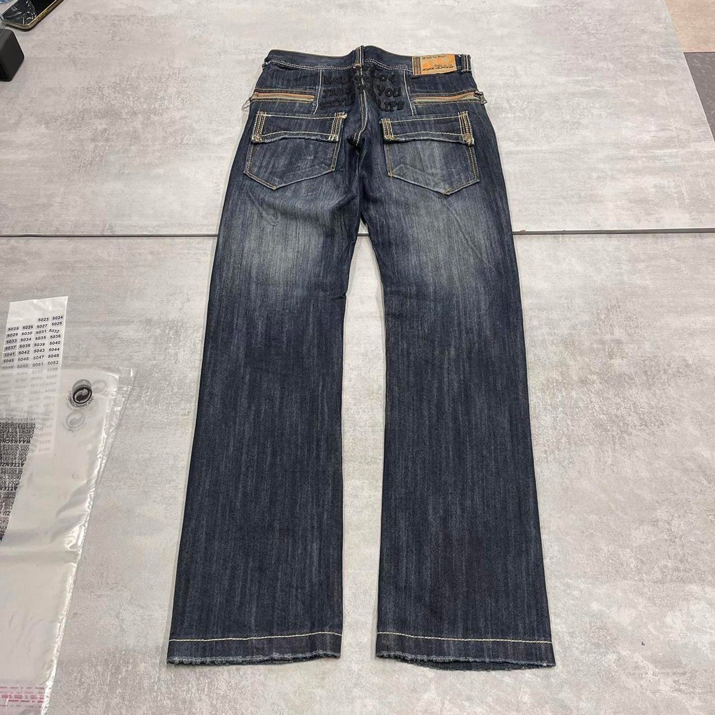 Kolapso jeans W30L34 straight y2k hip hop style denim jeans
