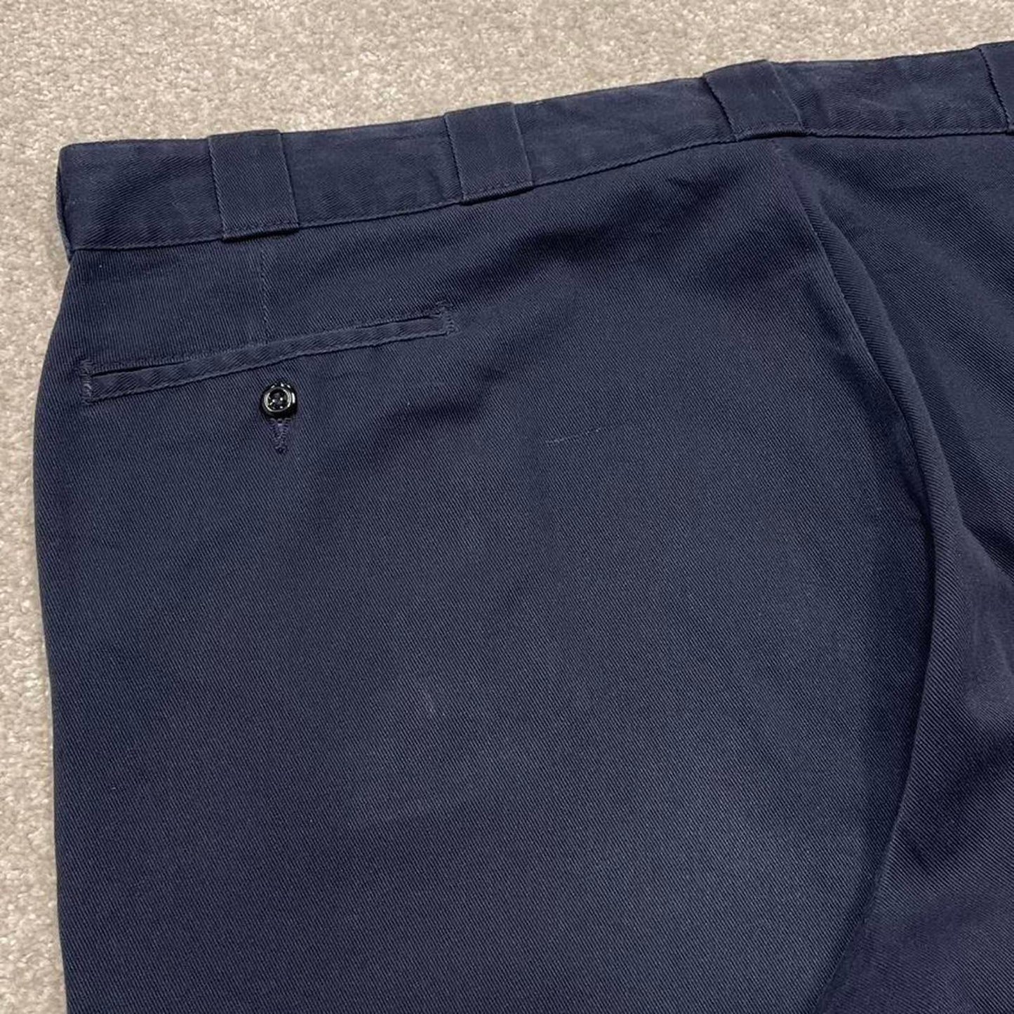 Vintage Y2k baggy Dickies 874 pants navy Wide leg chino style skate trousers