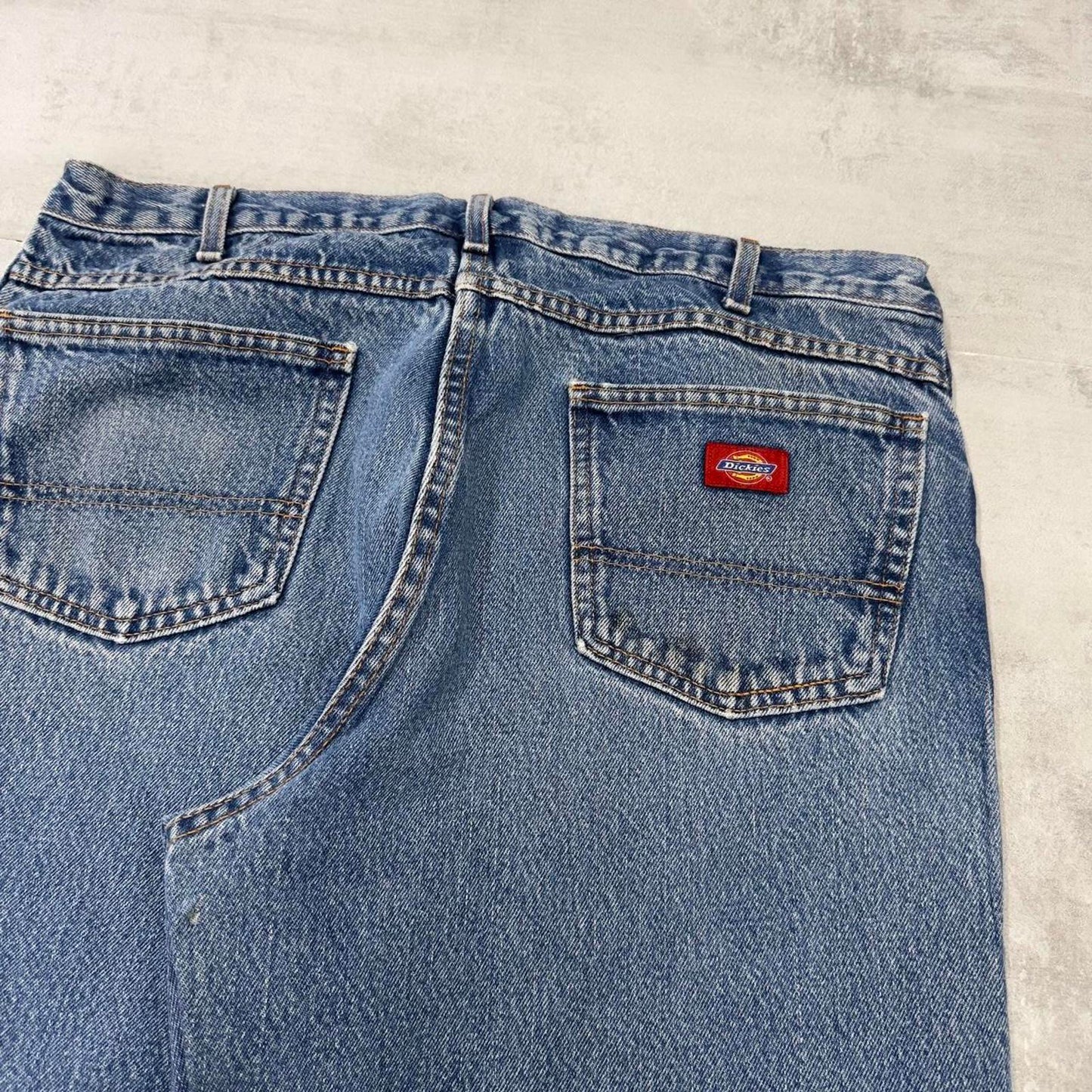 Dickies jeans W38L30 loose blue denim 90s style skater style jeans