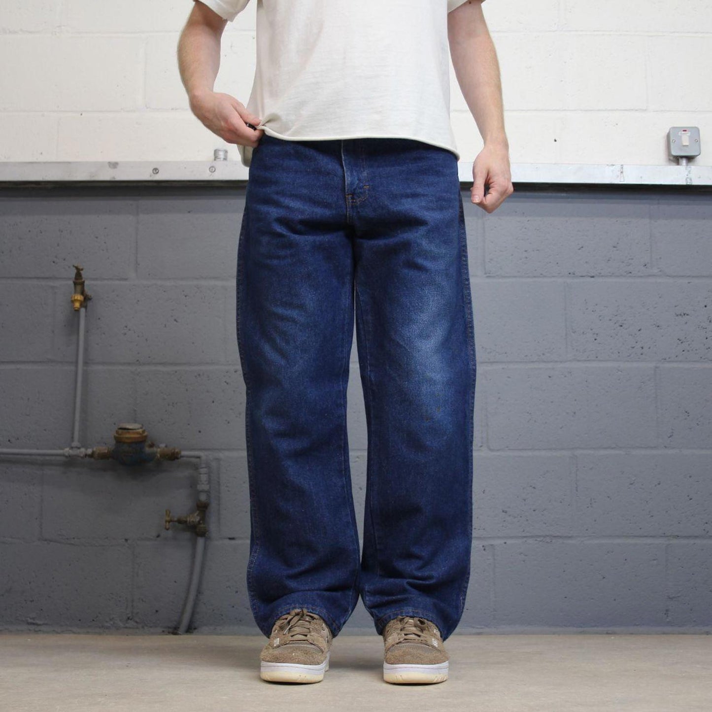 Dickies jeans W34L30 loose blue denim 90s style skater style jeans