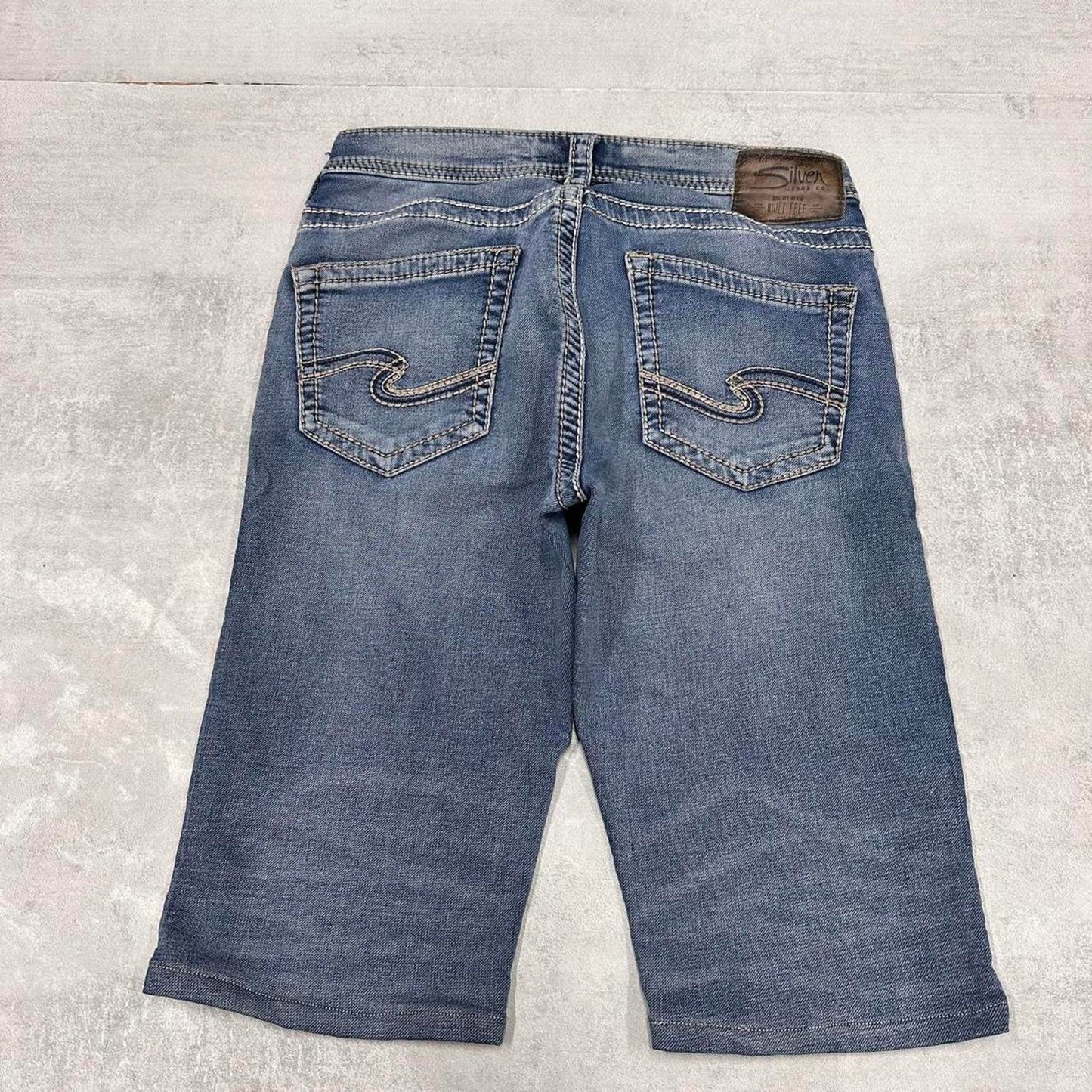 Embroidered denim shorts W32