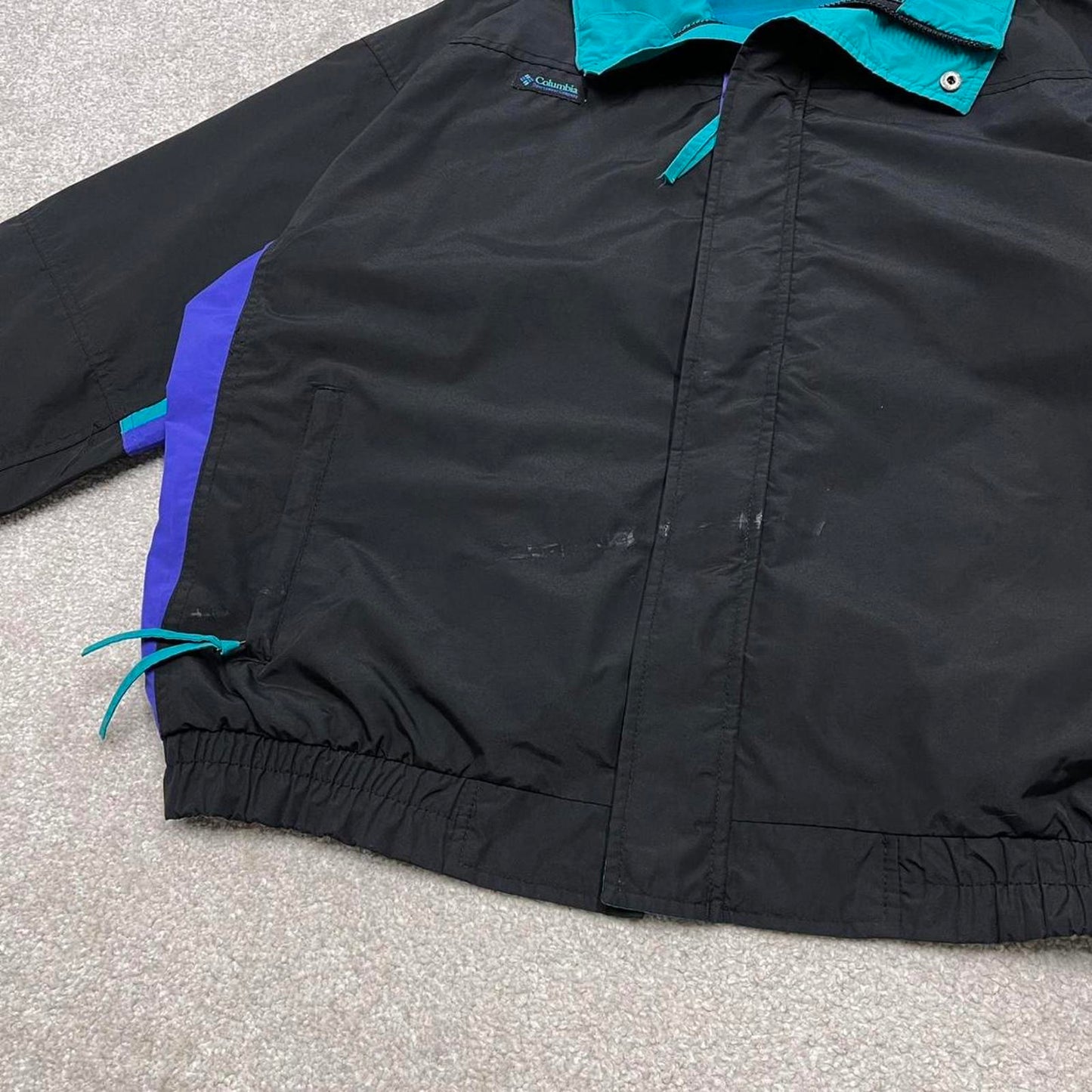 00s Columbia technical windbreaker jacket L men's black y2k style autumn