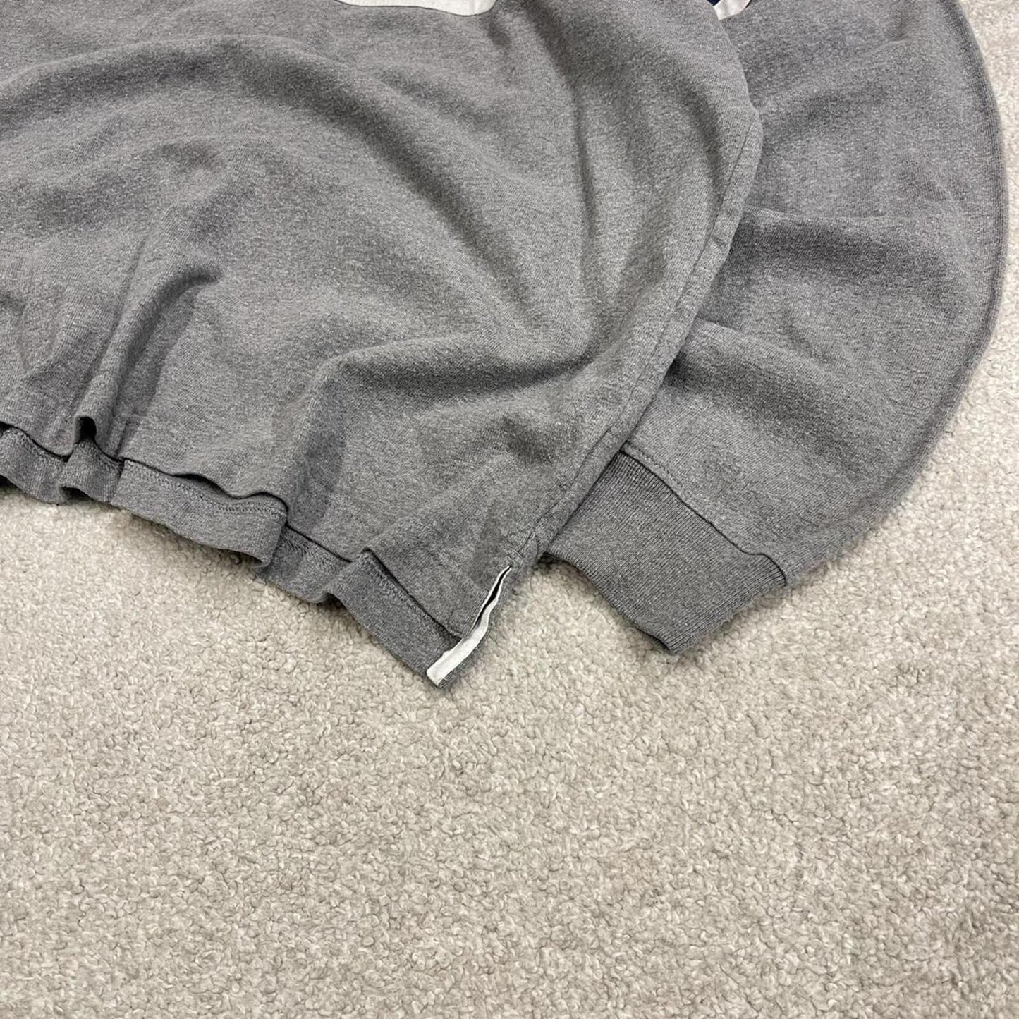 Striped rugby polo shirt long sleeve grey Old navy button up pullover rugby style polo