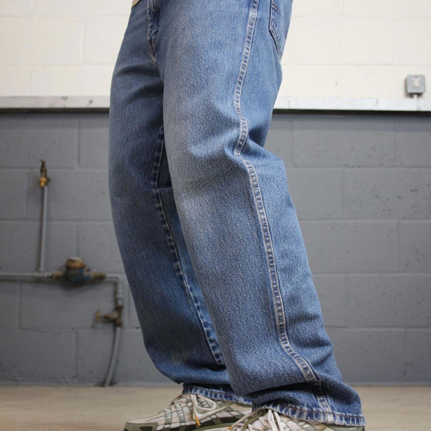 Dickies jeans W38L30 loose blue denim 90s style skater style jeans