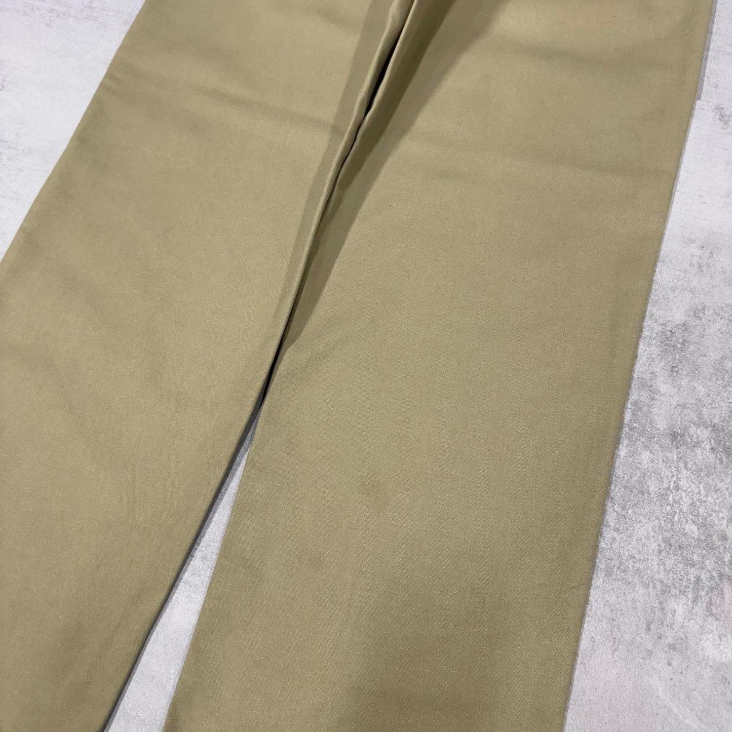 Khaki Dickies Pants W32L30 loose twill chino 90s style skater pants
