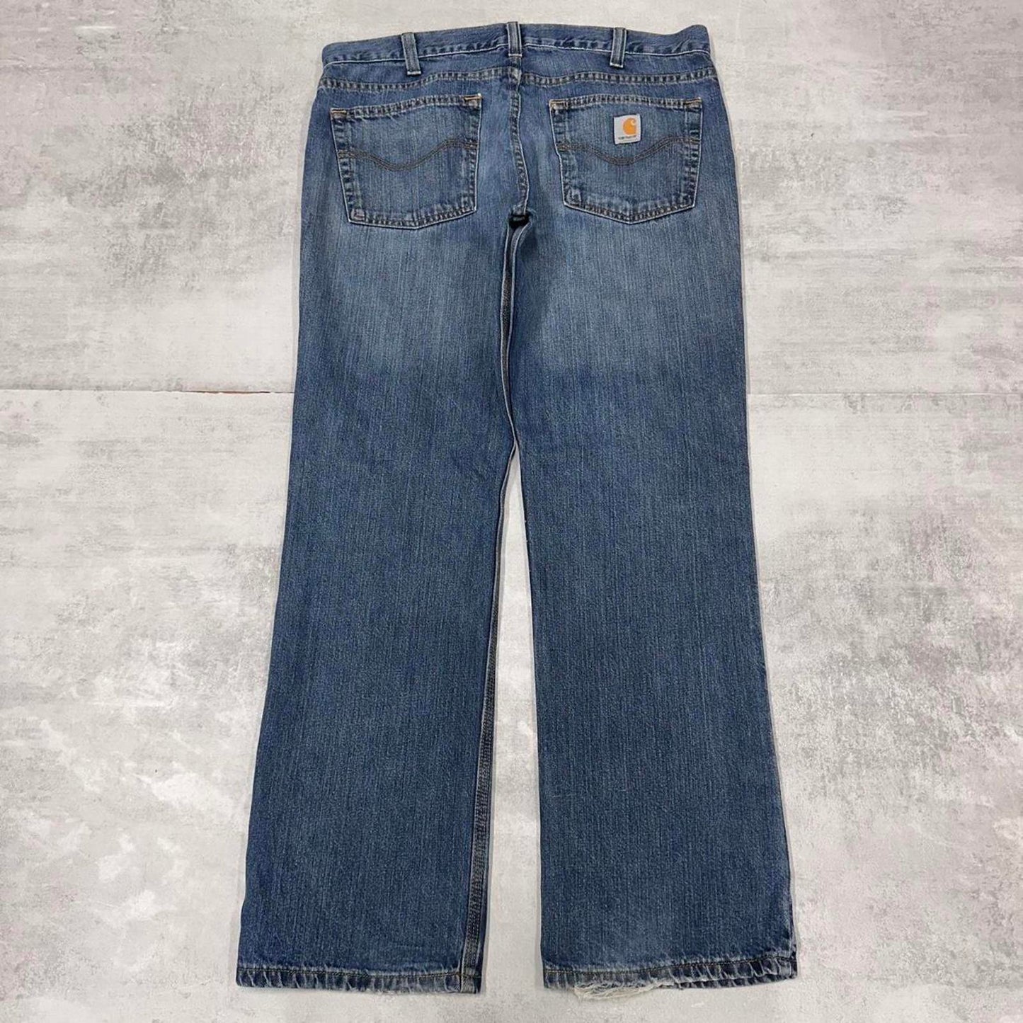 Mens vintage Carhartt jeans W38 L32 relaxed straight denim 90s style jeans