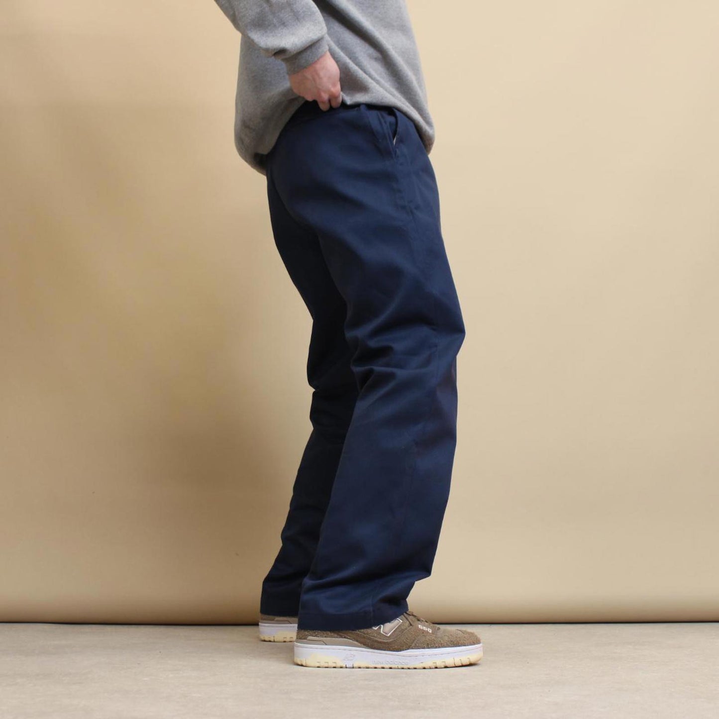 Navy Dickies pants W34L31 twill style chino trousers skate stye