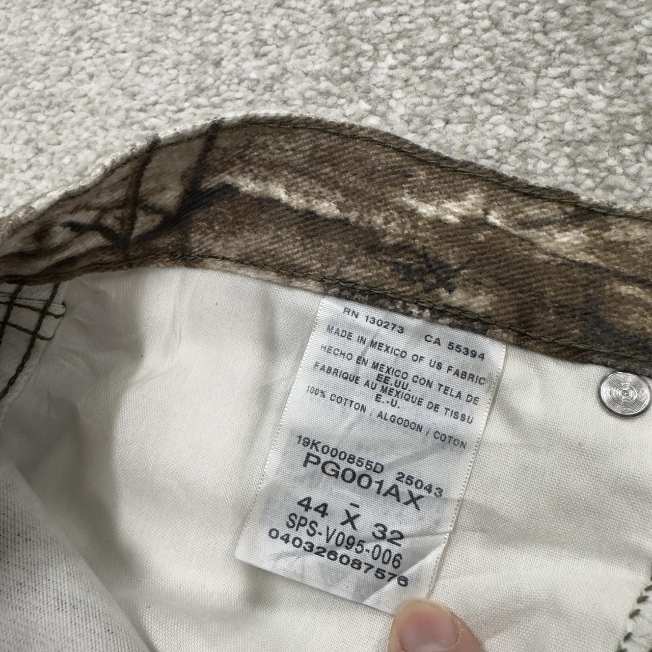 Wrangler pro gear realtree jeans camo pants Y2K khaki camouflage pattern hunting utility trousers