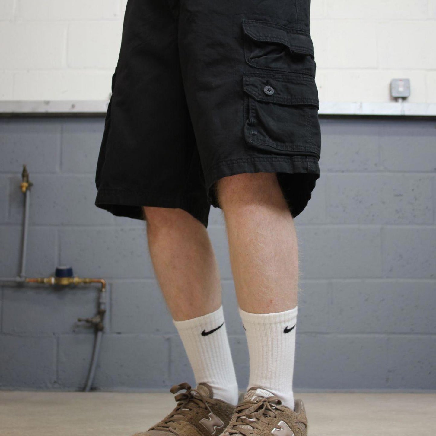 Y2k baggy Lee cargo shorts skater style black Loose chino summer festival shorts
