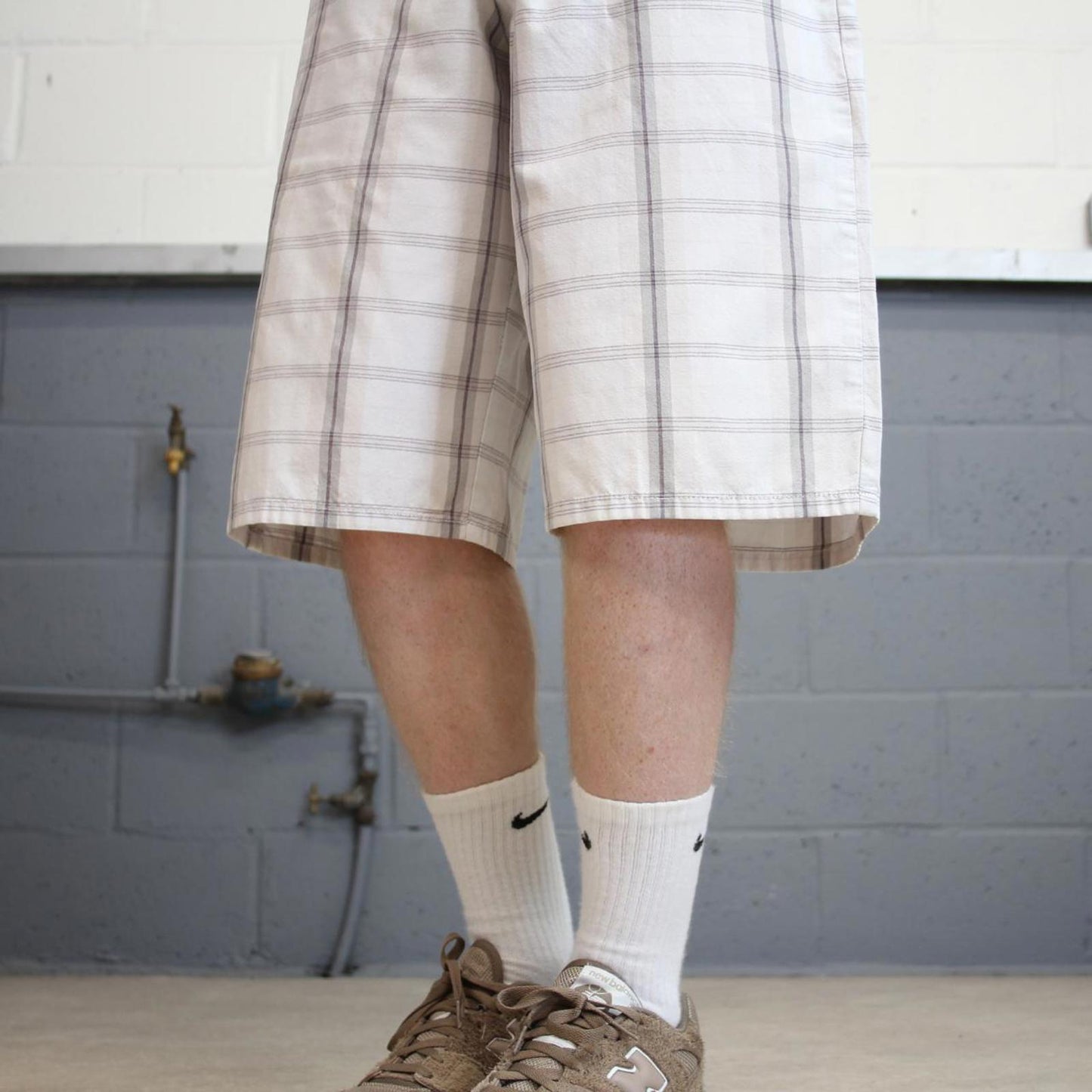 Checkered Dickies carpenter shorts W36