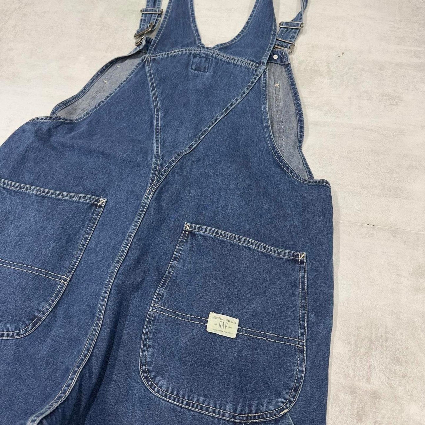 Vintage GAP dungarees W38L32 blue mens denim overalls