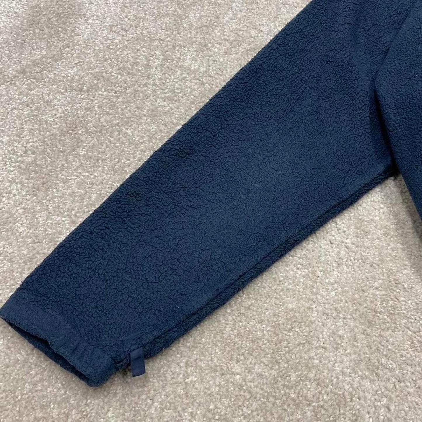 00s Columbia technical fleece M women's navy full zip up y2k style autumn adjustable waist