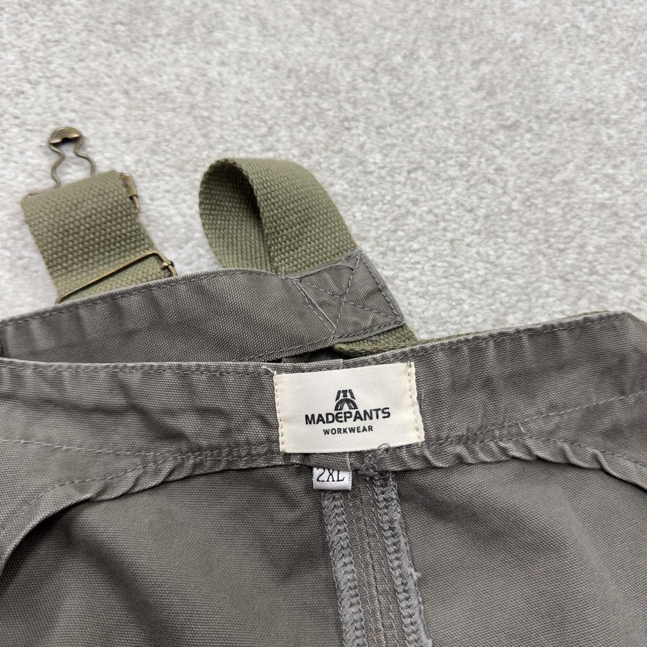 Vintage baggy utility dungarees 00s overalls khaki XXL festival skate wear