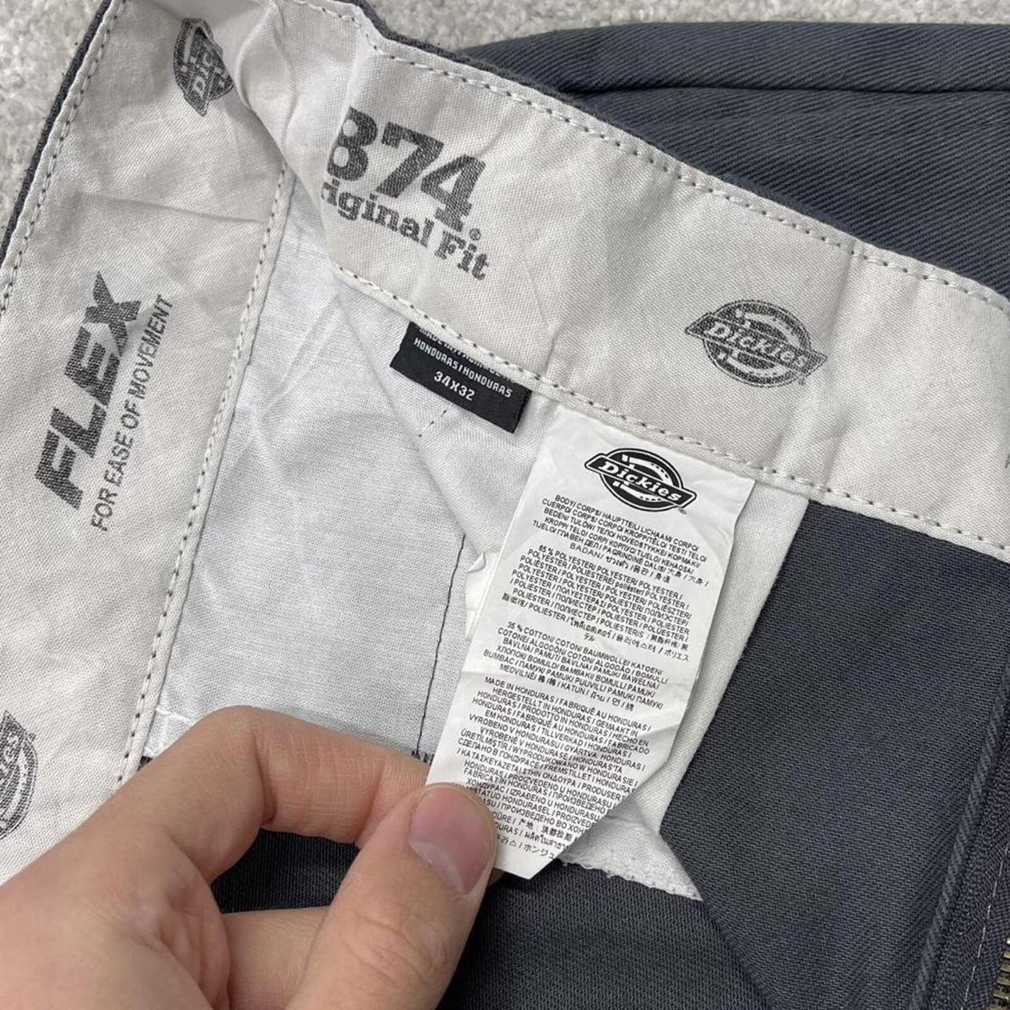 Dickies 874 chino shorts summer work grey Loose twill style summer shorts
