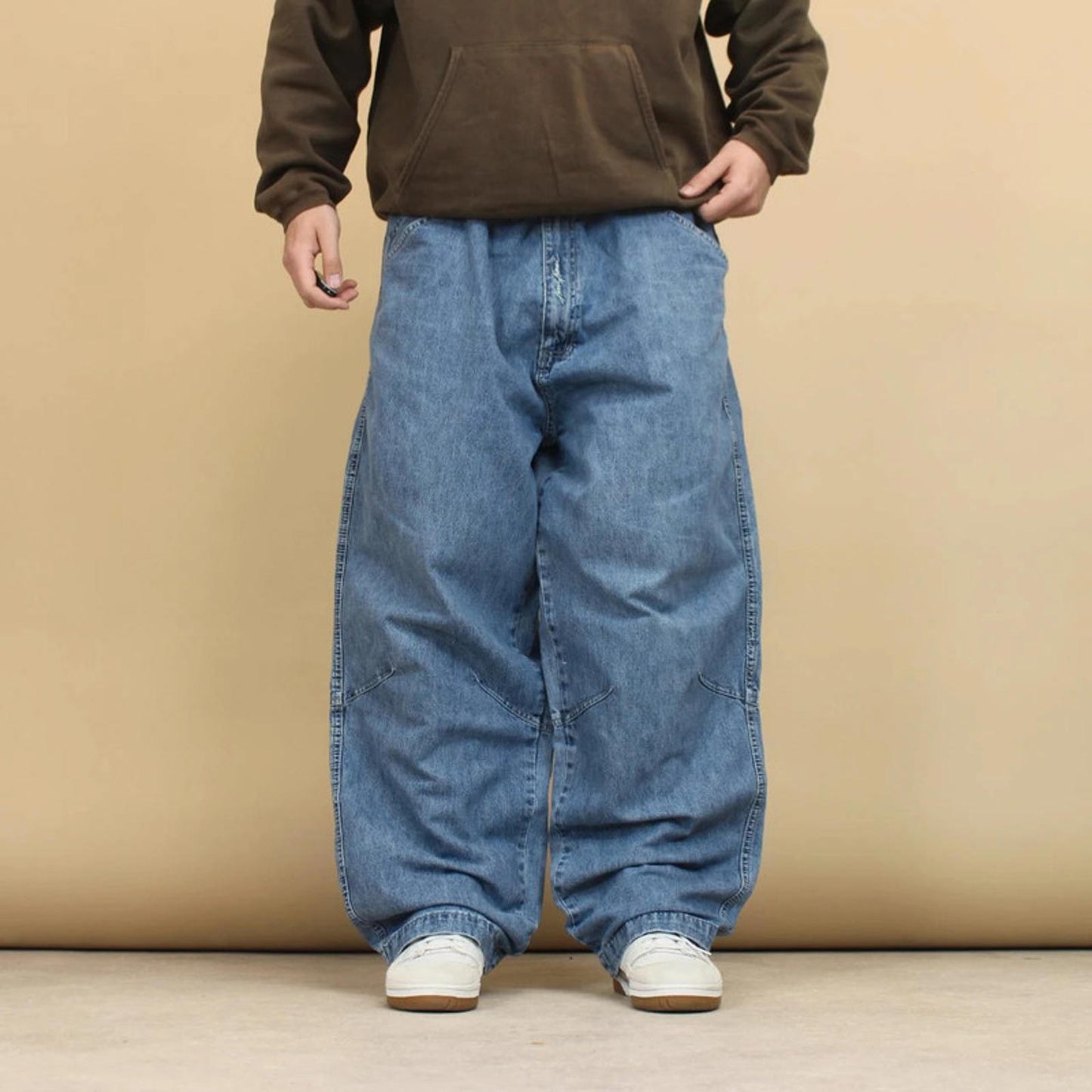 Blue Karl Kani baggy jeans W38L32 wide leg denim 90s style skater jeans