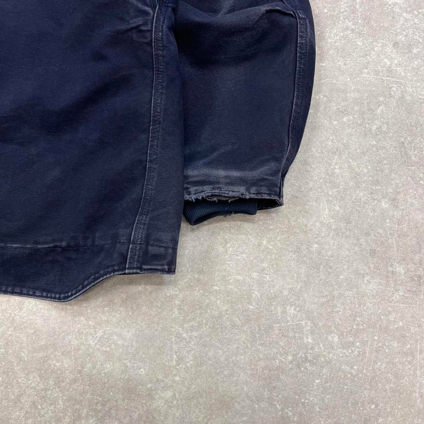 Vintage navy Carhartt Ridge jacket XL sherpa lined canvas over coat