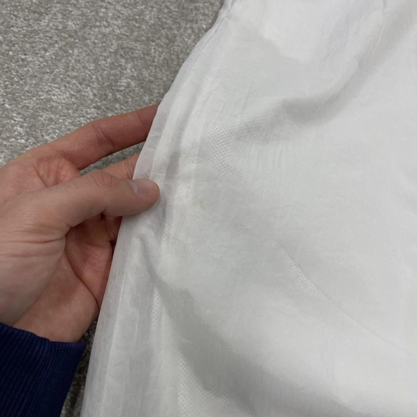 Y2k Nike tracksuit bottoms Swoosh white