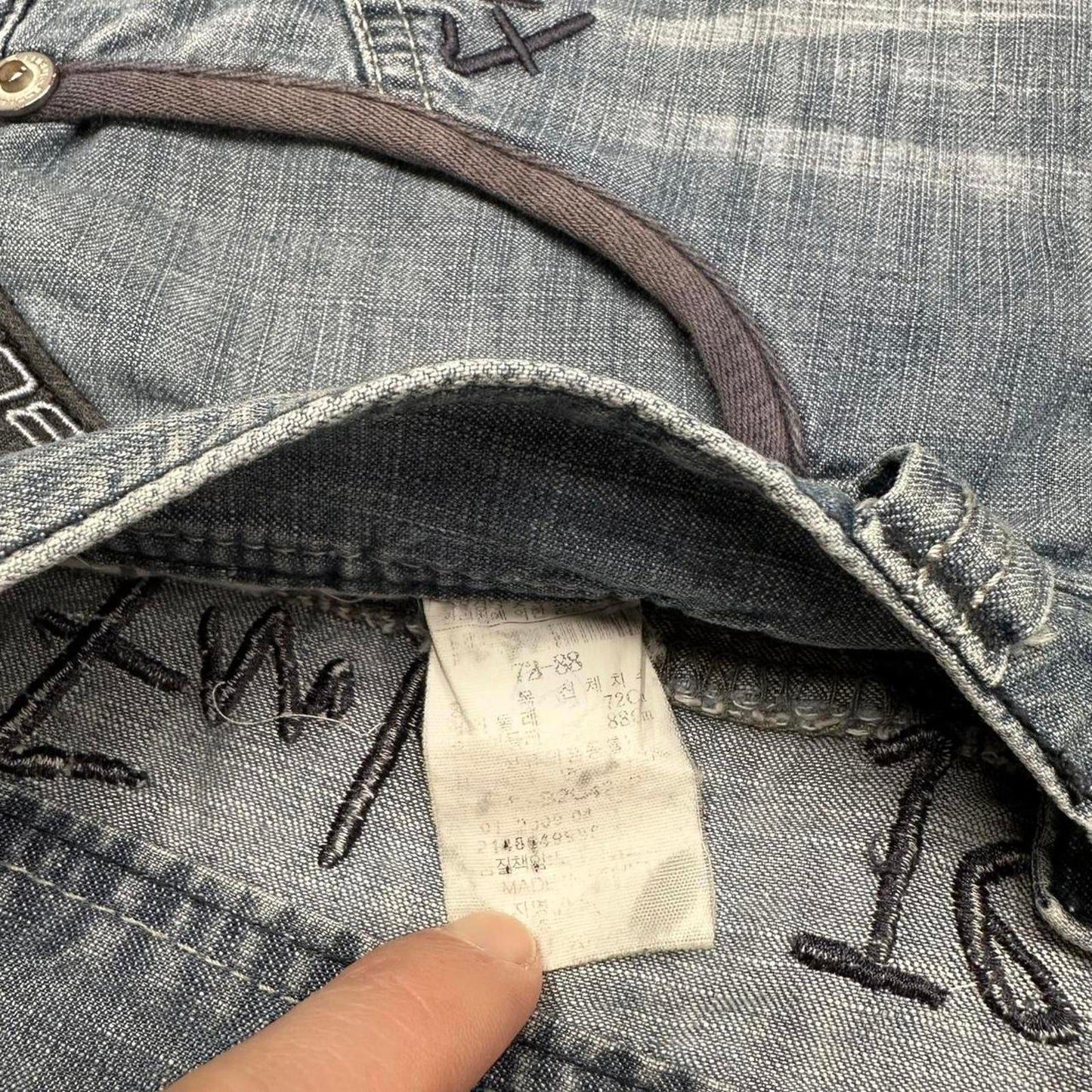 Mens FUBU denim cargo shorts W30