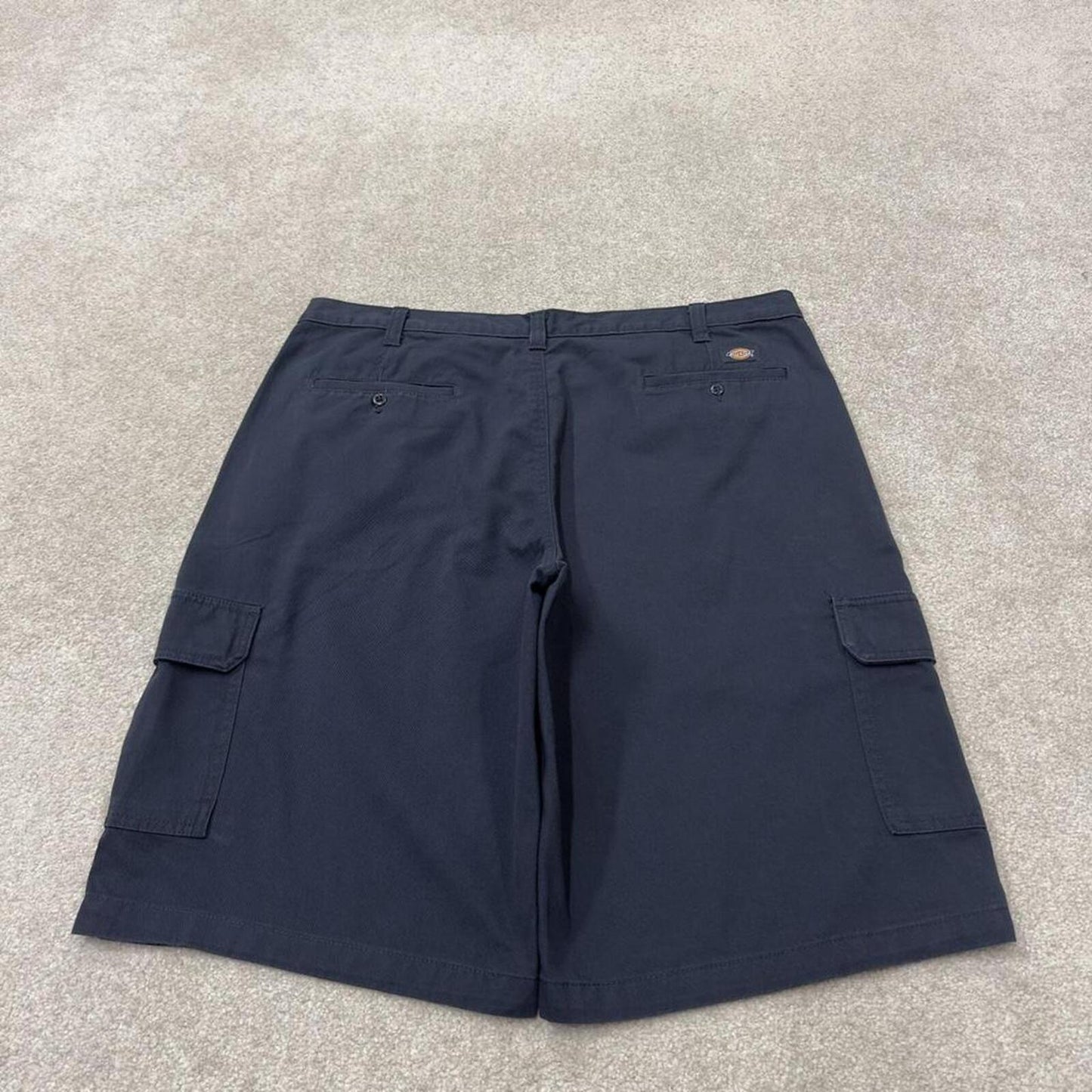 Dickies baggy cargo shorts chino navy Chino style skater shorts long wide leg festival