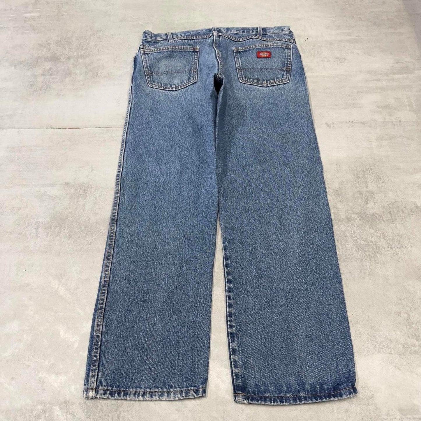 Dickies jeans W38L30 loose blue denim 90s style skater style jeans