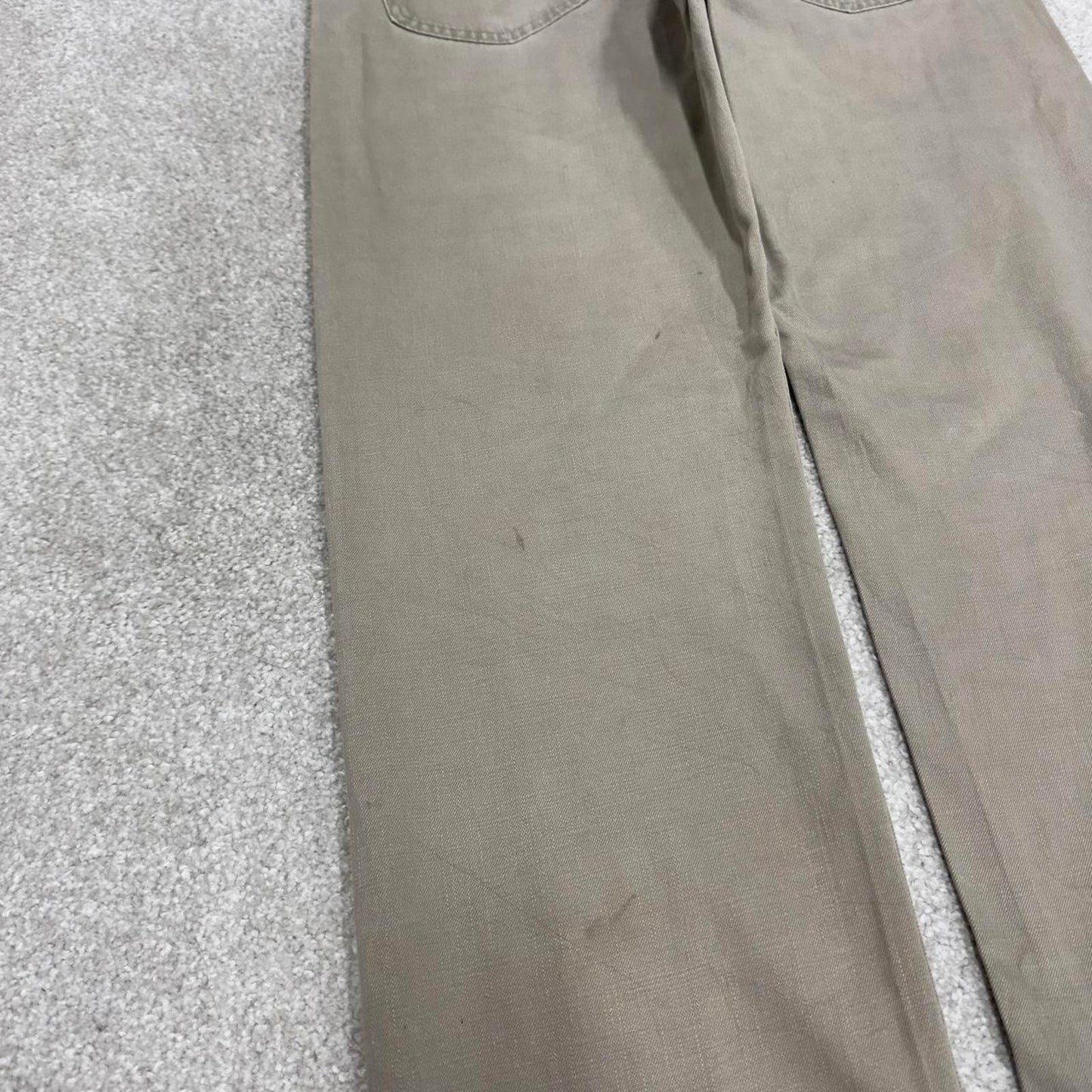 Levis 505 jeans straight leg W36L32 beige loose y2k style pants red tab logo