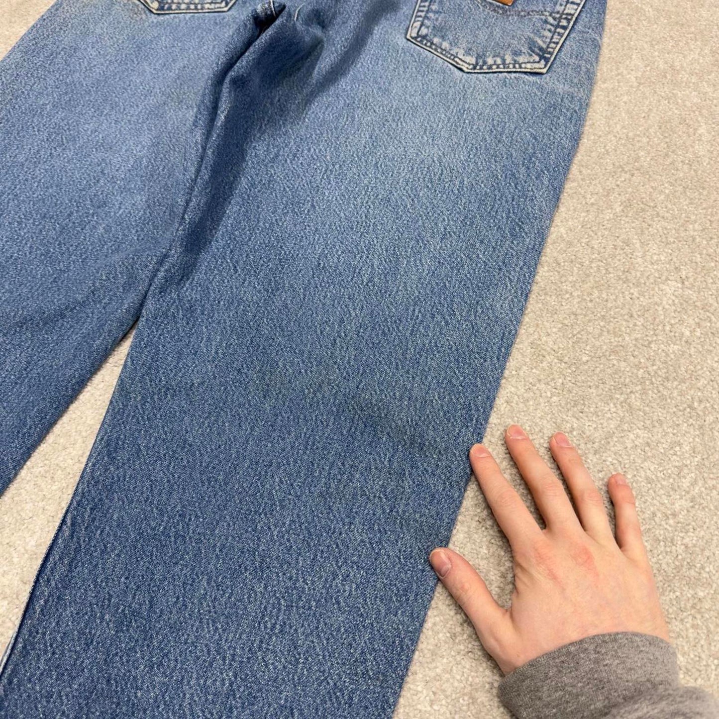 Y2K vintage Carhartt jeans blue 38x32 Relaxed fit denim skate style work pants