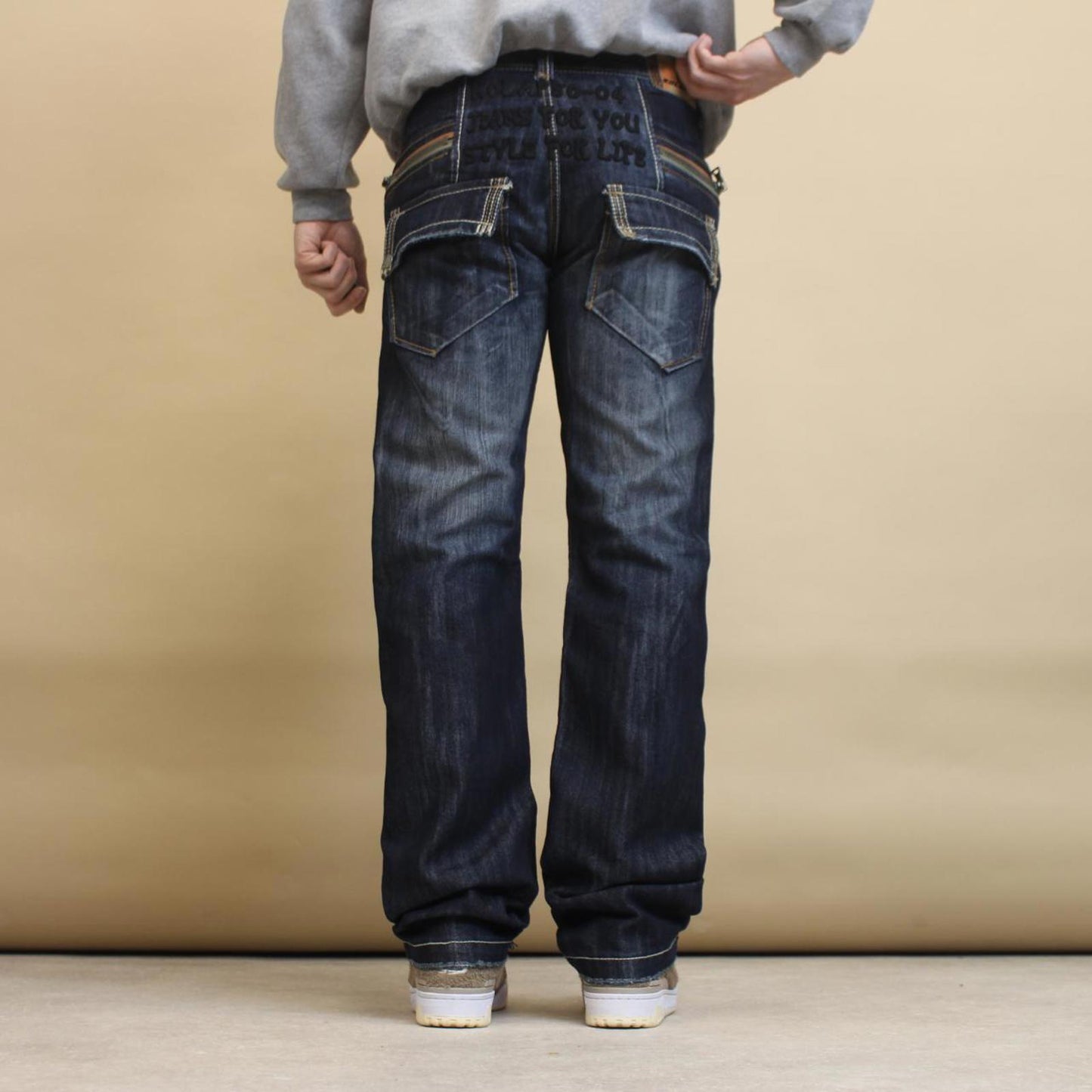 Kolapso jeans W30L34 straight y2k hip hop style denim jeans