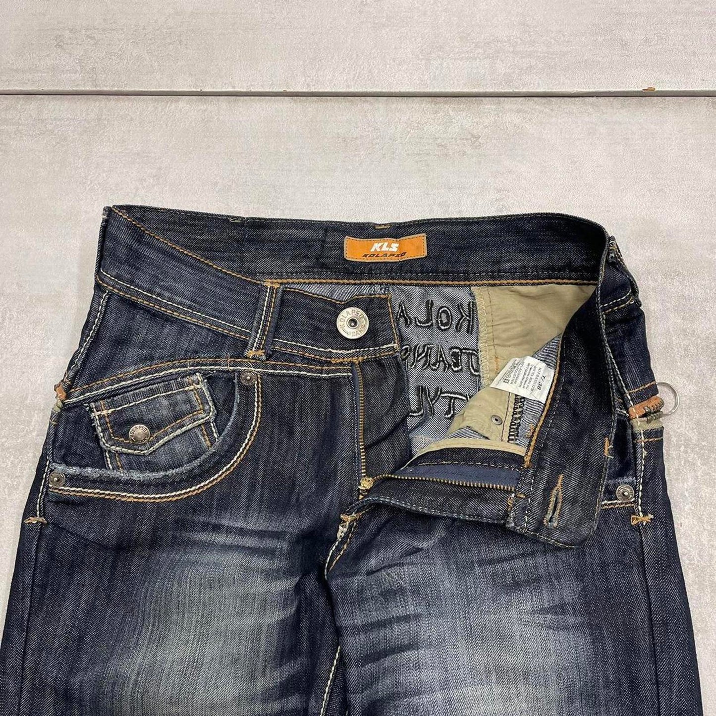 Kolapso jeans W30L34 straight y2k hip hop style denim jeans