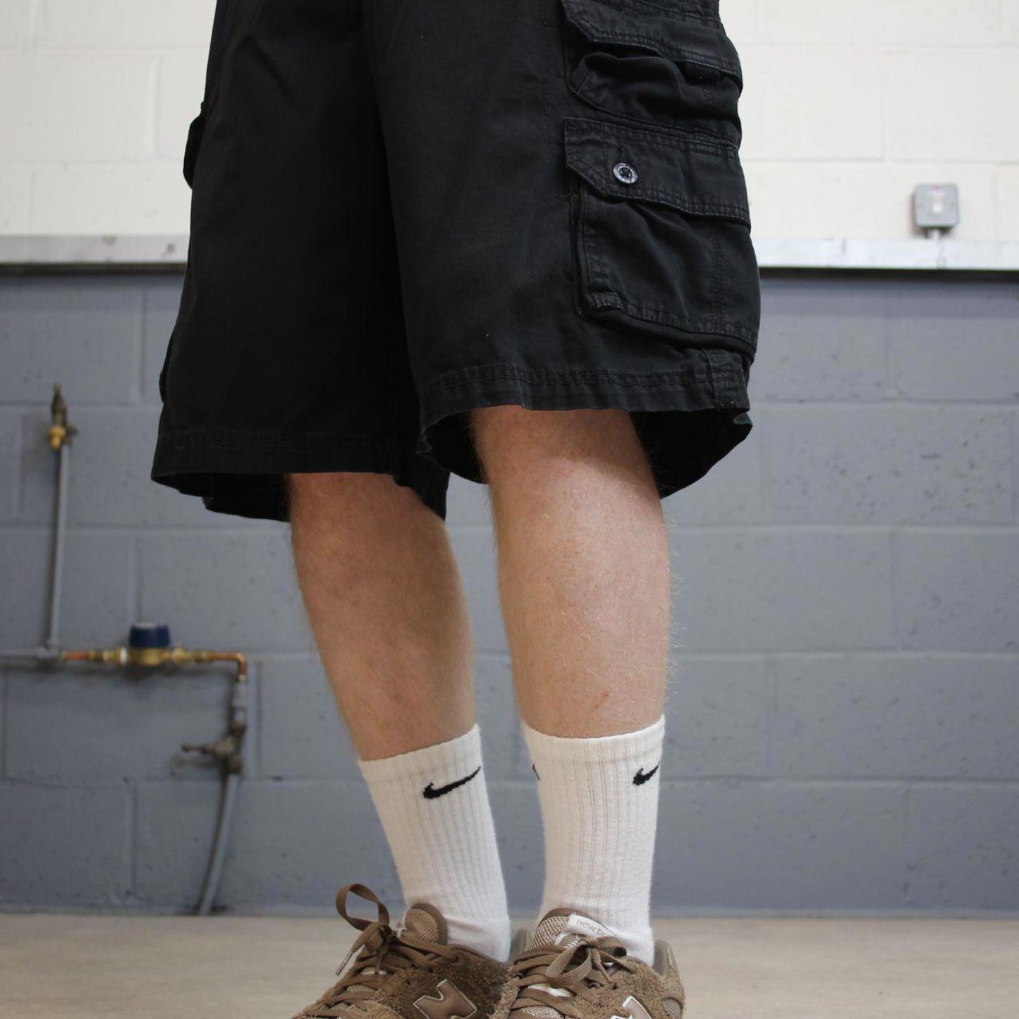 Y2k baggy Lee cargo shorts skater style black Loose chino summer festival shorts