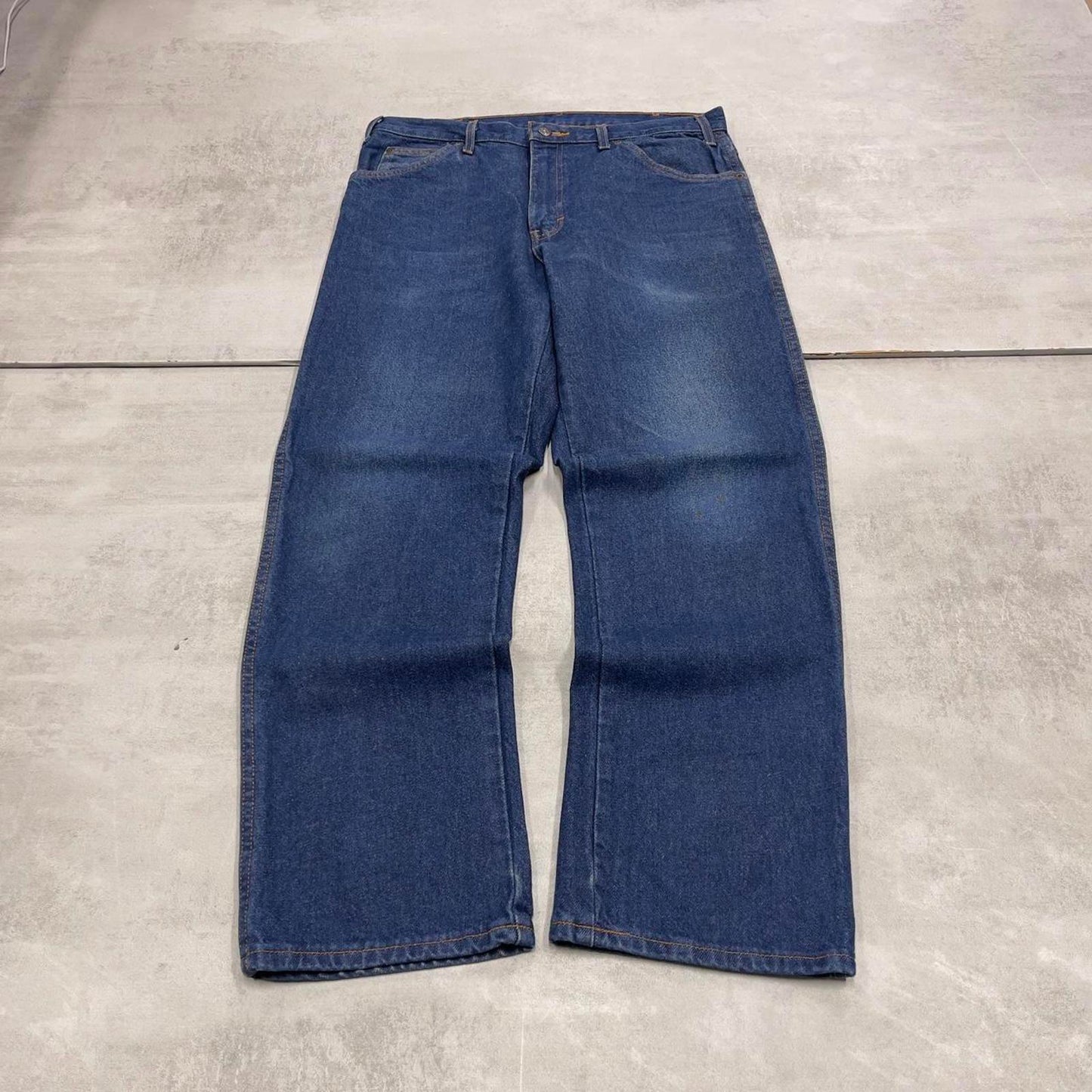 Dickies jeans W34L30 loose blue denim 90s style skater style jeans