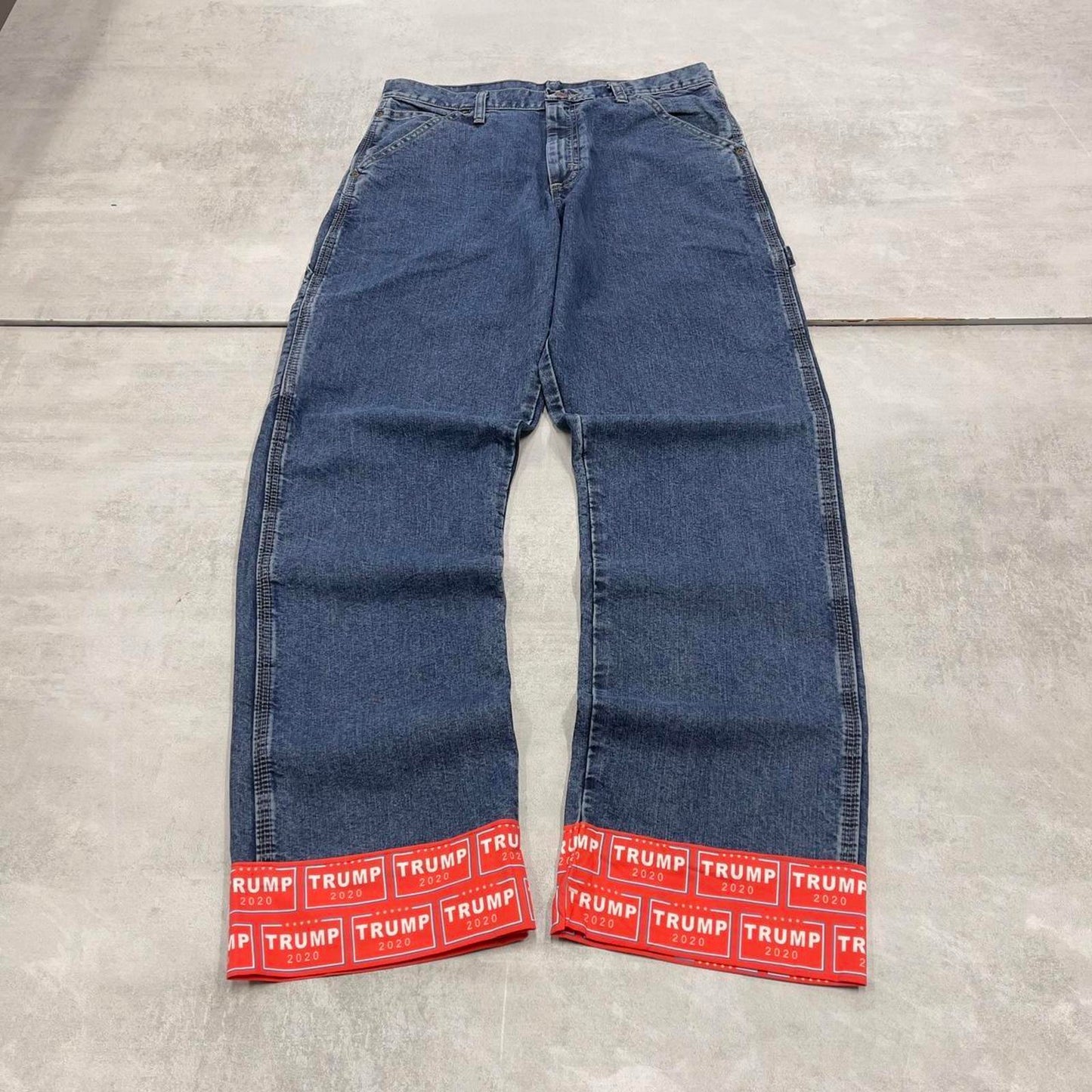 Blue Wrangler carpenter jeans W38L32 loose cargo 90s skater style pants