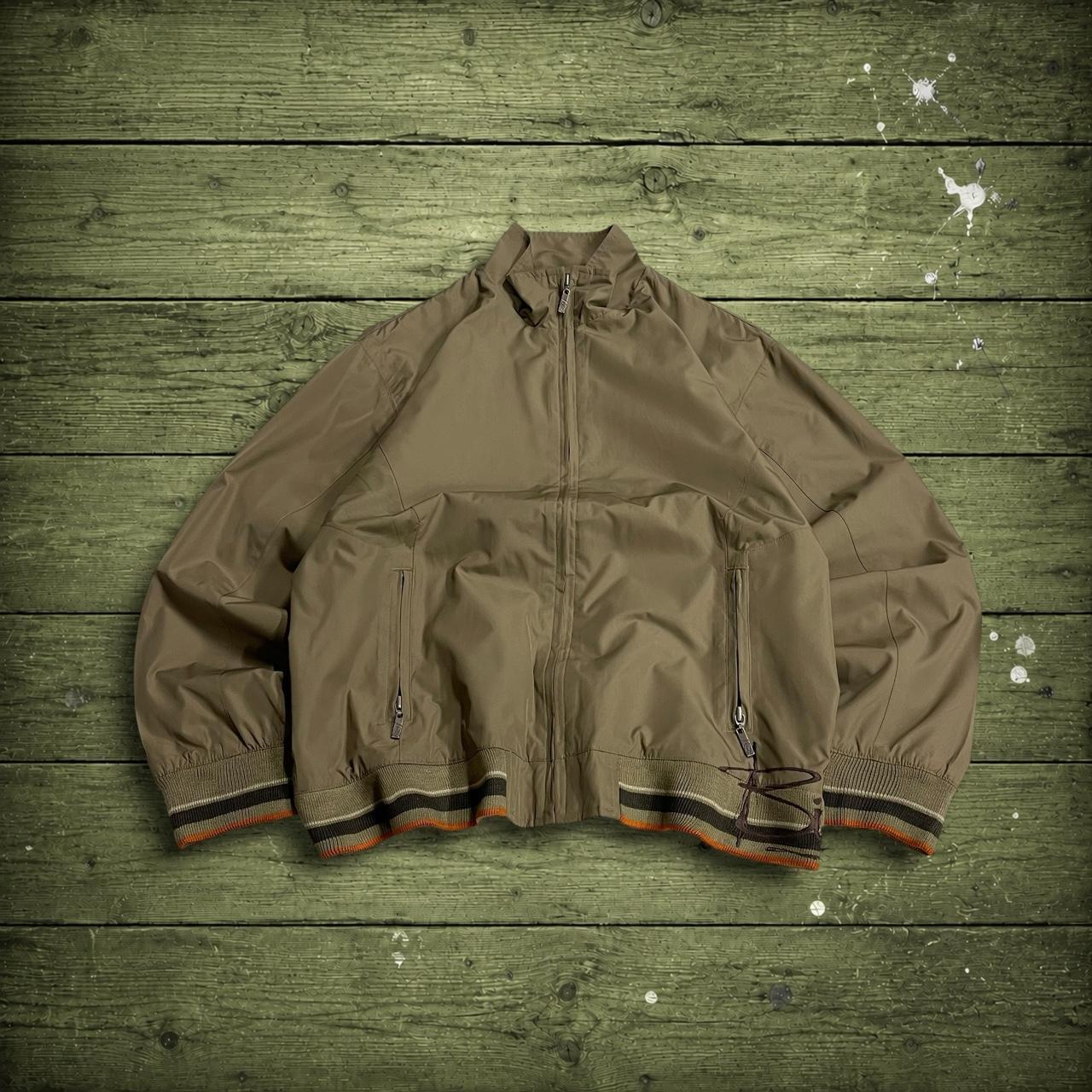 Y2K Billabong windbreaker jacket embroidered Large women's khaki Surf style tech jacket