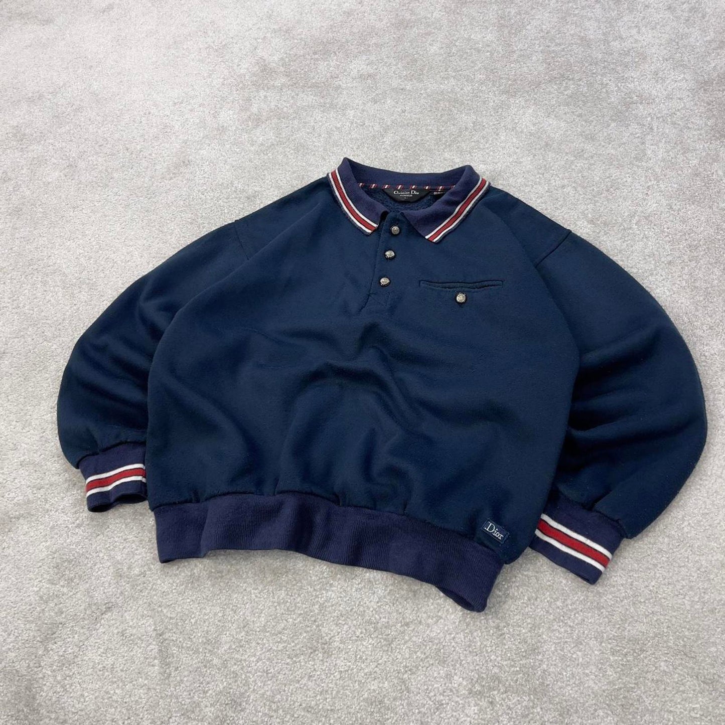 Vintage Christian Dior polo sweatshirt S / M