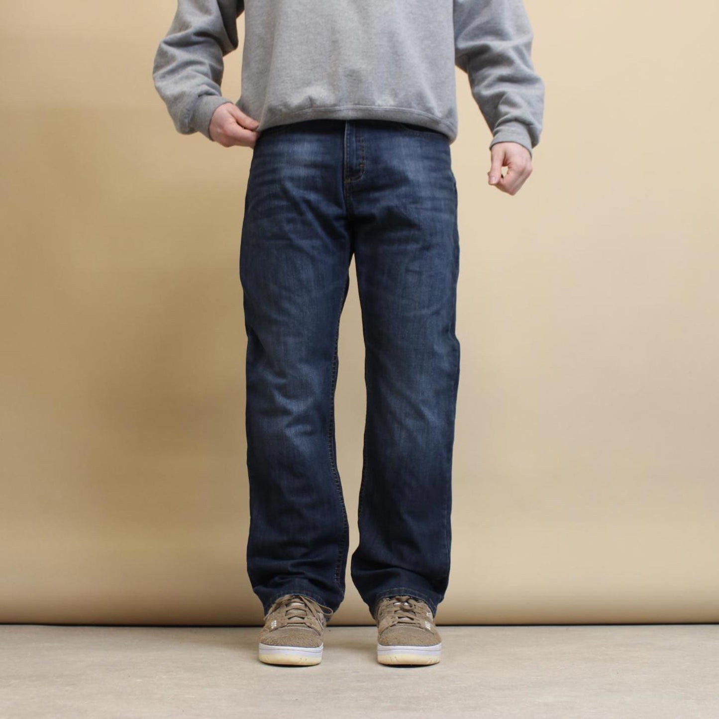 Blue Wrangler jeans W34L30 slim straight fit denim pants