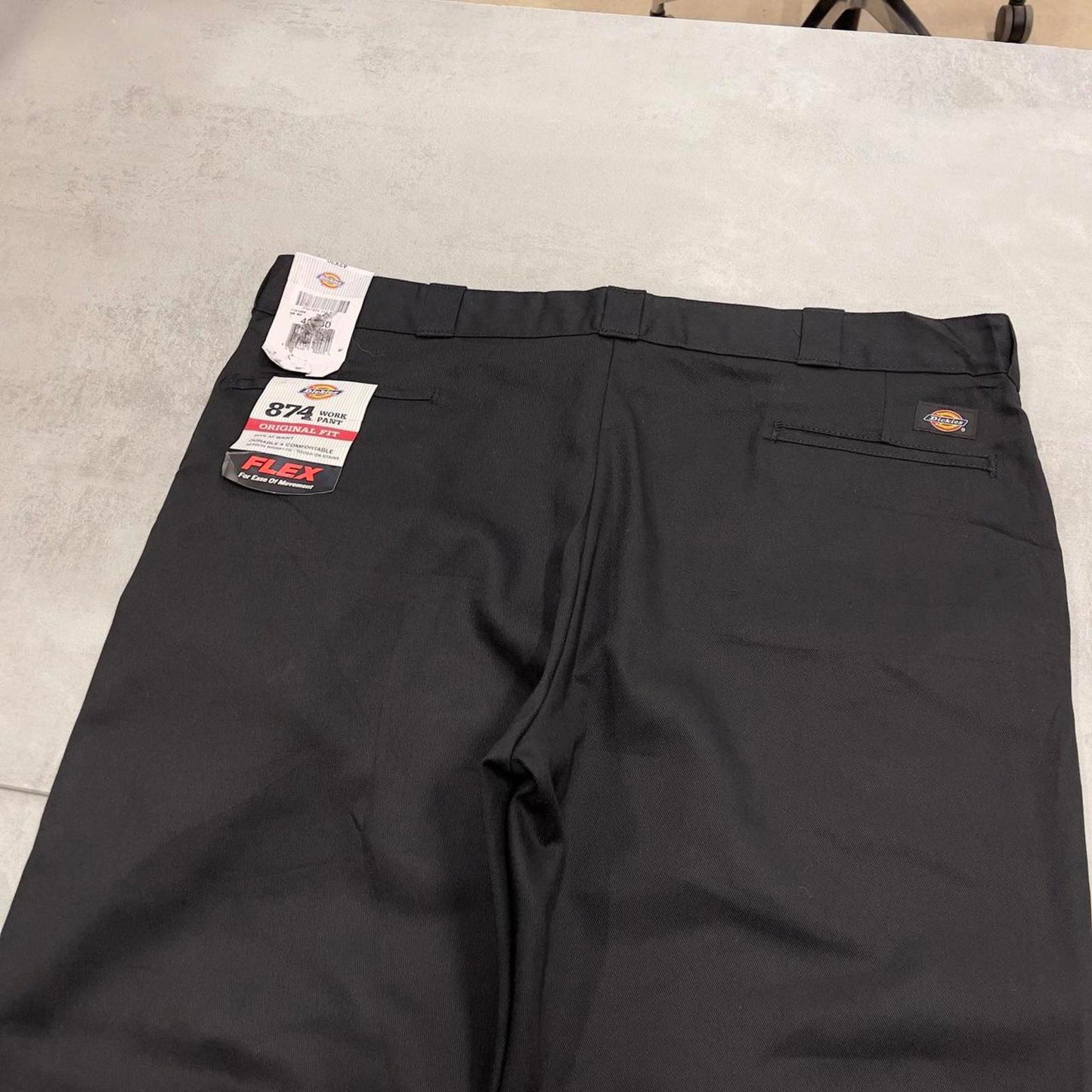 Baggy Dickies 874 pants W42 L30 black loose twill chino style skater pants