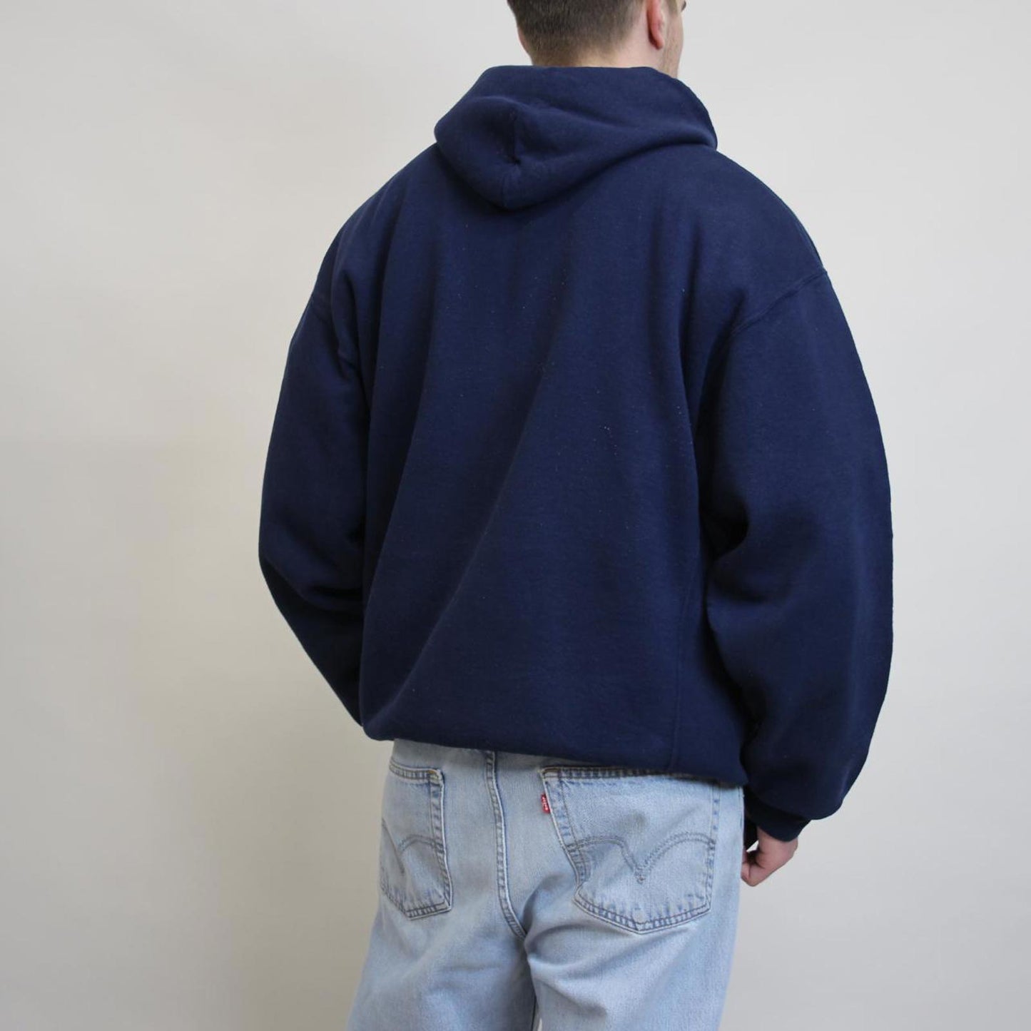 Navy vintage Russell hoodie XXL