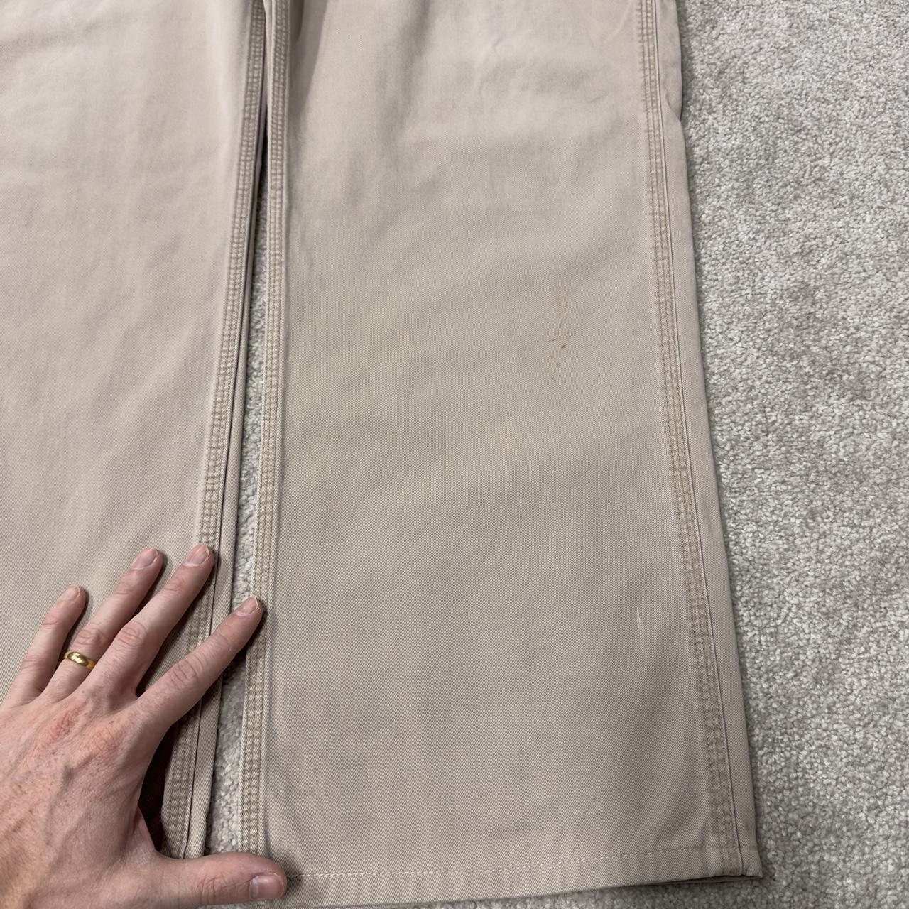 Carhartt carpenter pants y2k beige Relaxed fit skater surf style cargo pants
