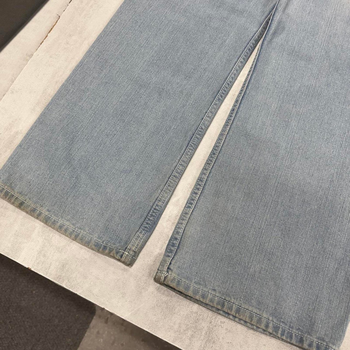 Baggy PJ Mark jeans W34 L31 blue loose leg denim 90s style skater jeans