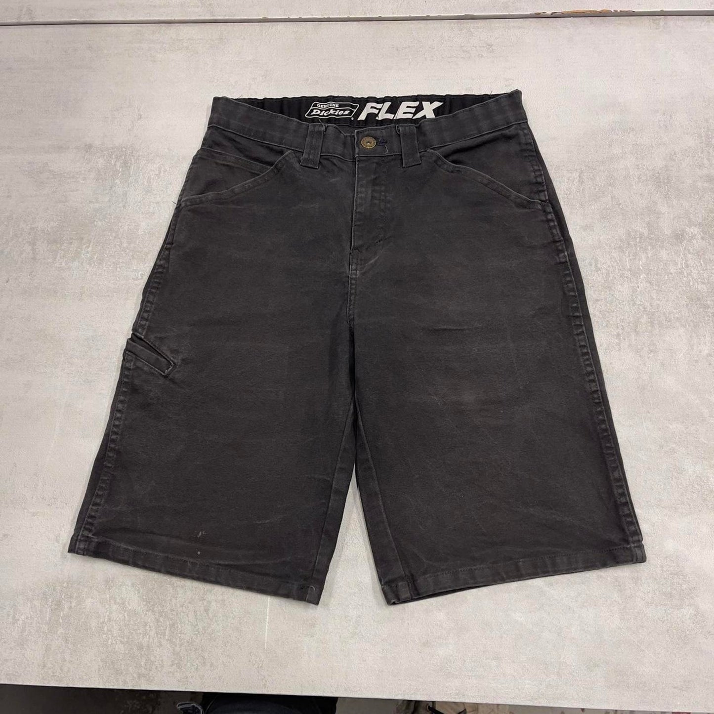 Mens BLACK Dickies carpenter jorts W30