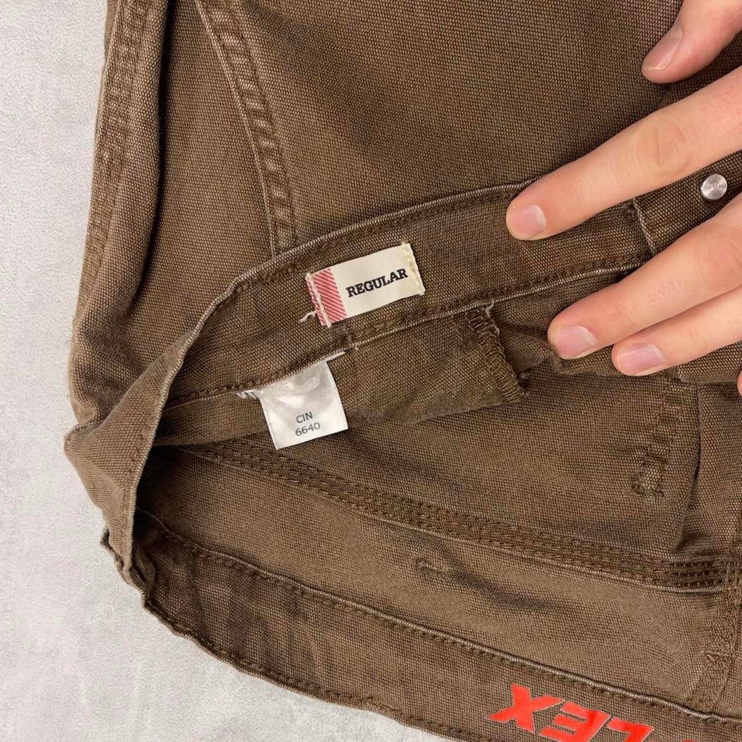Brown Dickies carpenter jeans W38L31 regular fit 90s style carpenters