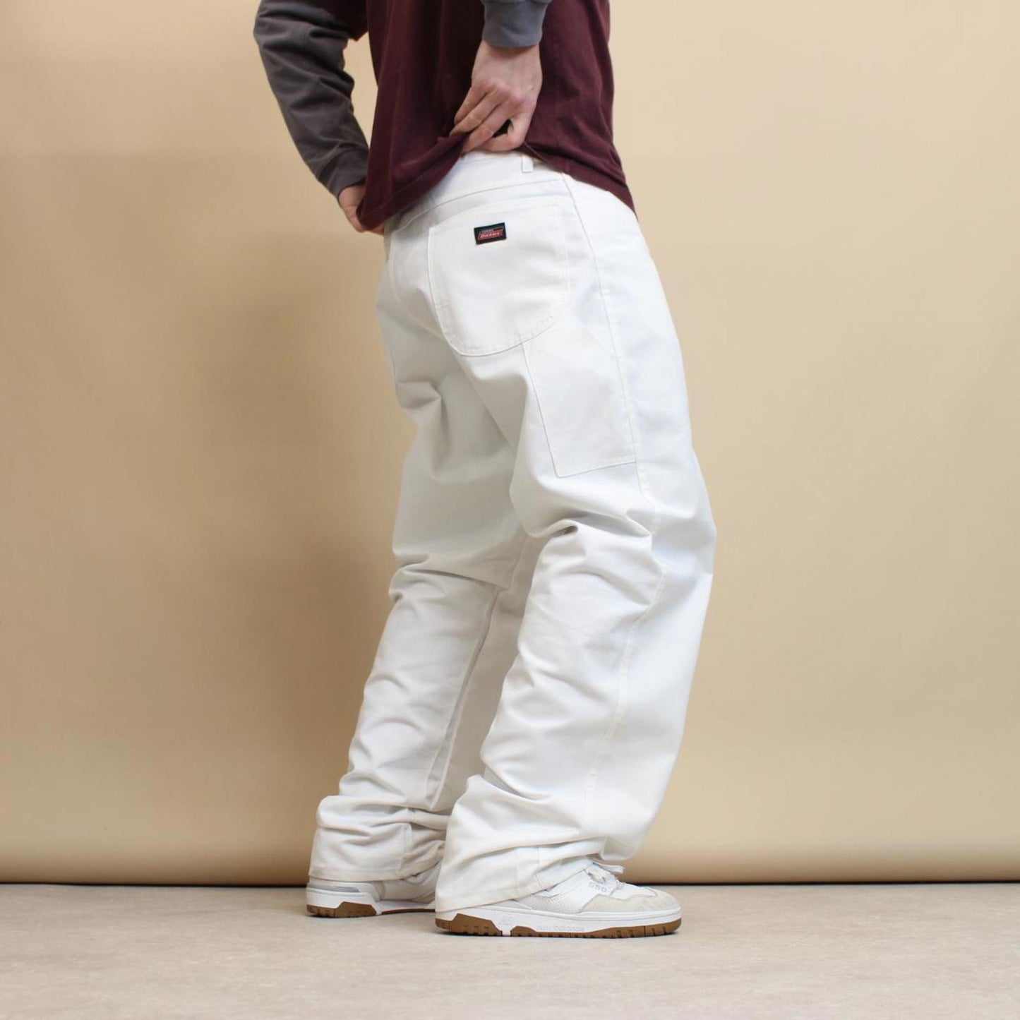 White Dickies carpenter pants W38L34 loose painter cargo work trousers