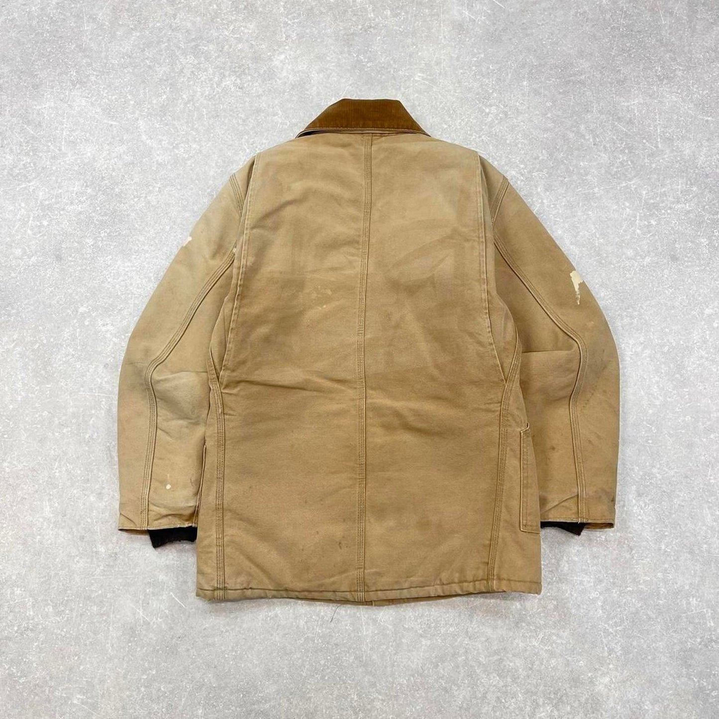 Vintage Carhartt arctic jacket Small tan canvas 90s style worker jacket