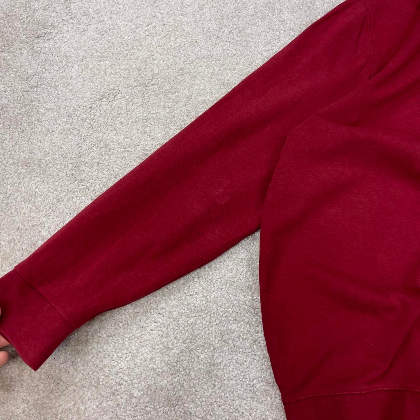 Red Ralph Lauren 1/4 Zip jumper M quarter zip up pull over embroidered preppy style casual Polo wear