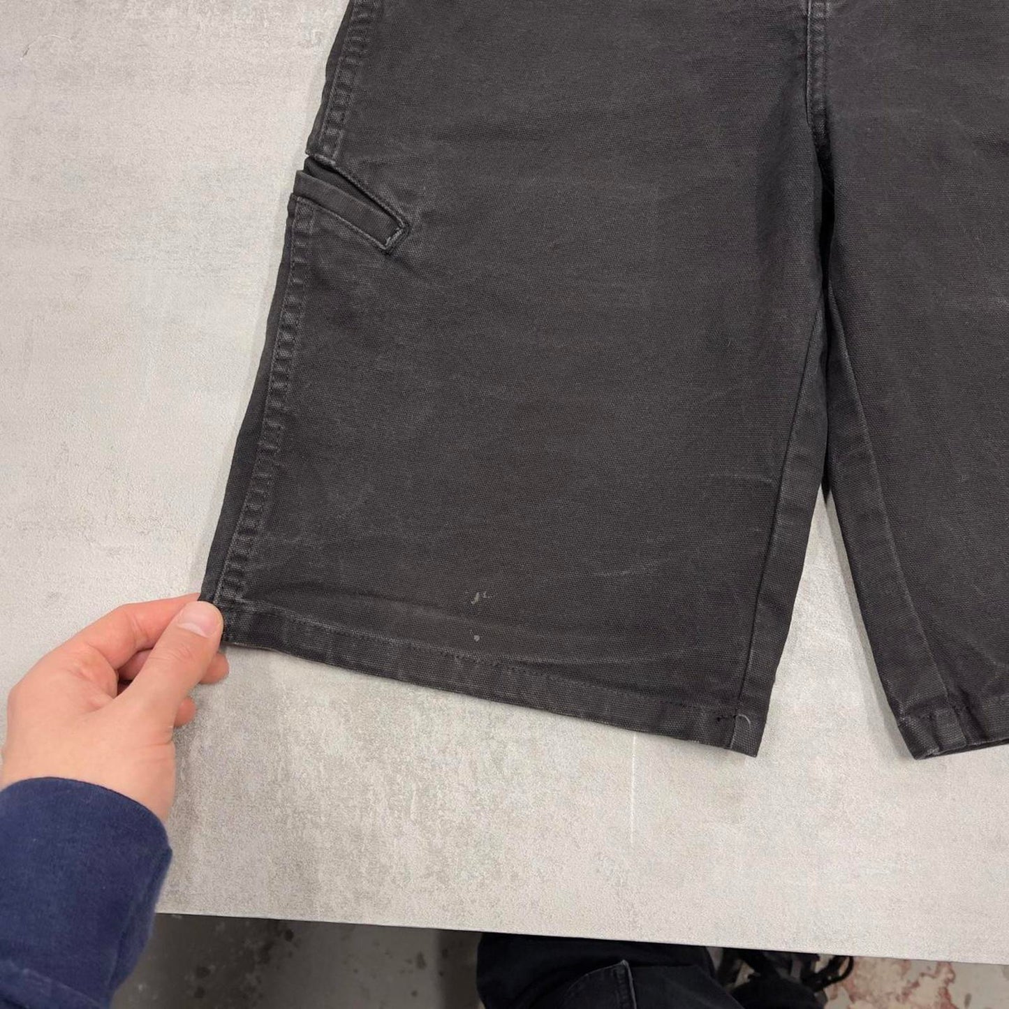 Mens BLACK Dickies carpenter jorts W30