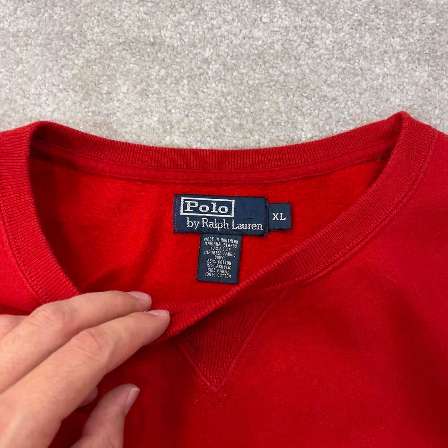 Red Ralph Lauren sweatshirt XL