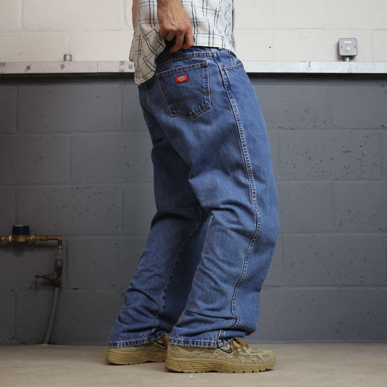 Dickies jeans y2k skater blue denim Loose straight leg denim 5 pocket workwear pants
