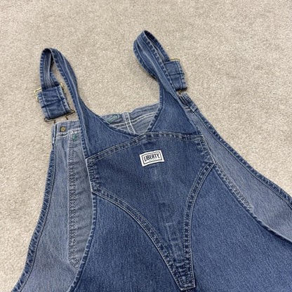 Liberty dungarees denim overalls y2k blue Vintage workwear bib & brace utility