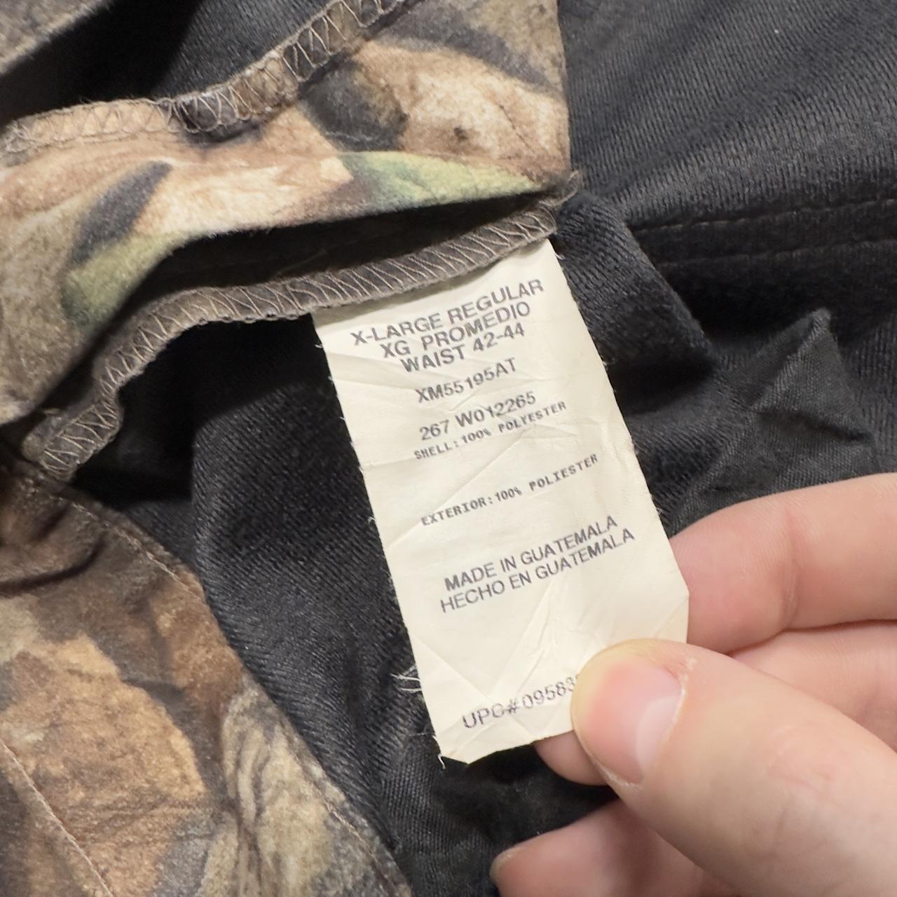 Fleece baggy camo cargo pants khaki Advantage timber Realtree camouflage trousers
