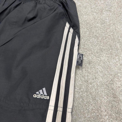 Vintage Y2K Adidas tracksuit bottoms black Side stripe design track pants
