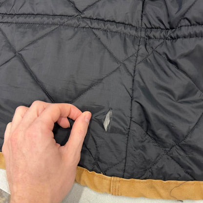 Hamilton brown Carhartt jacket XL - canvas arctic quilt lined chore coat collar
